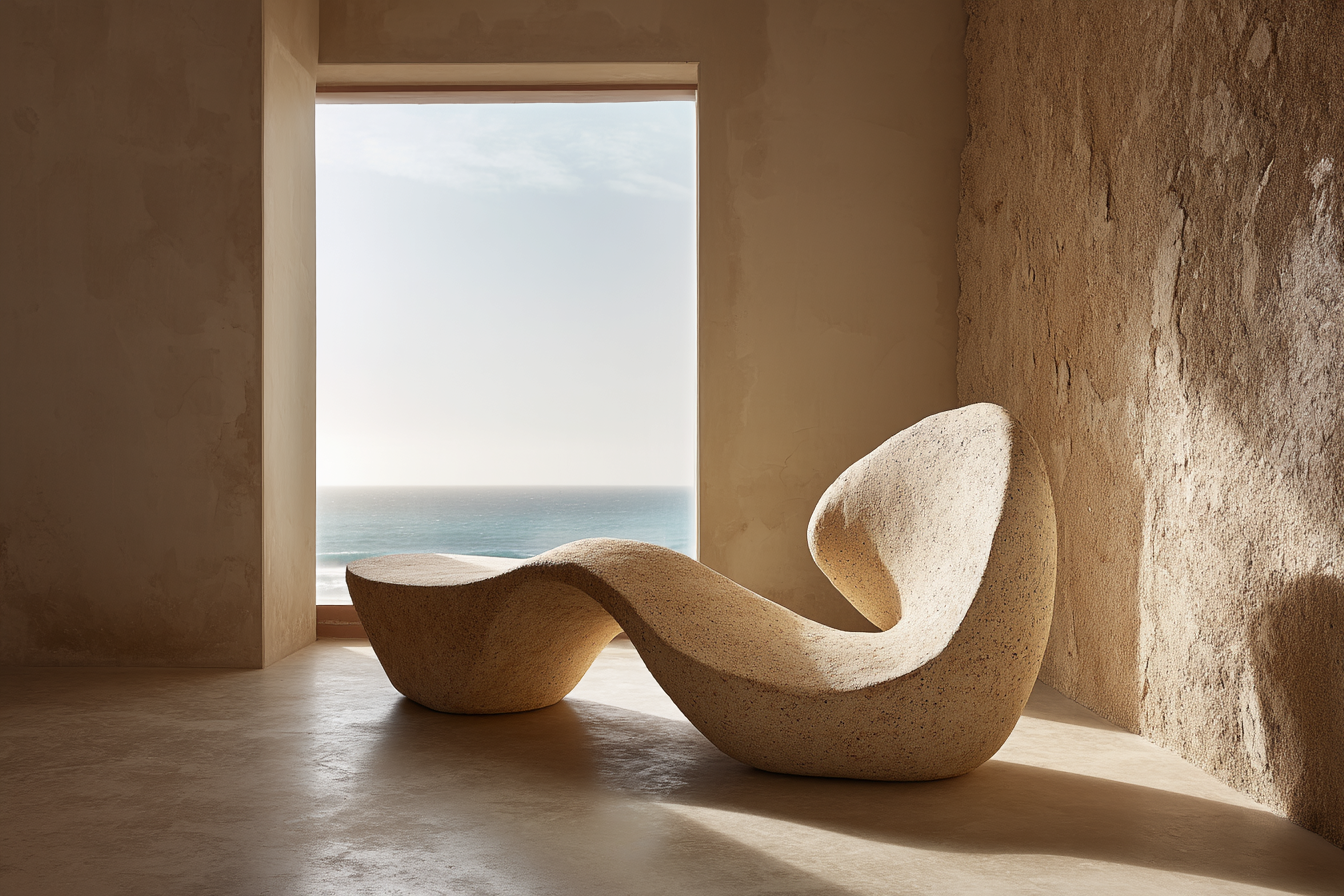 Sculptures habitées — mobilier minéral